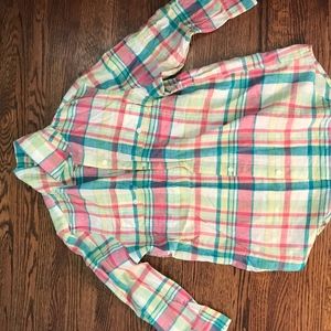 Multi - Colored Button Up Long - Sleeve Shirt